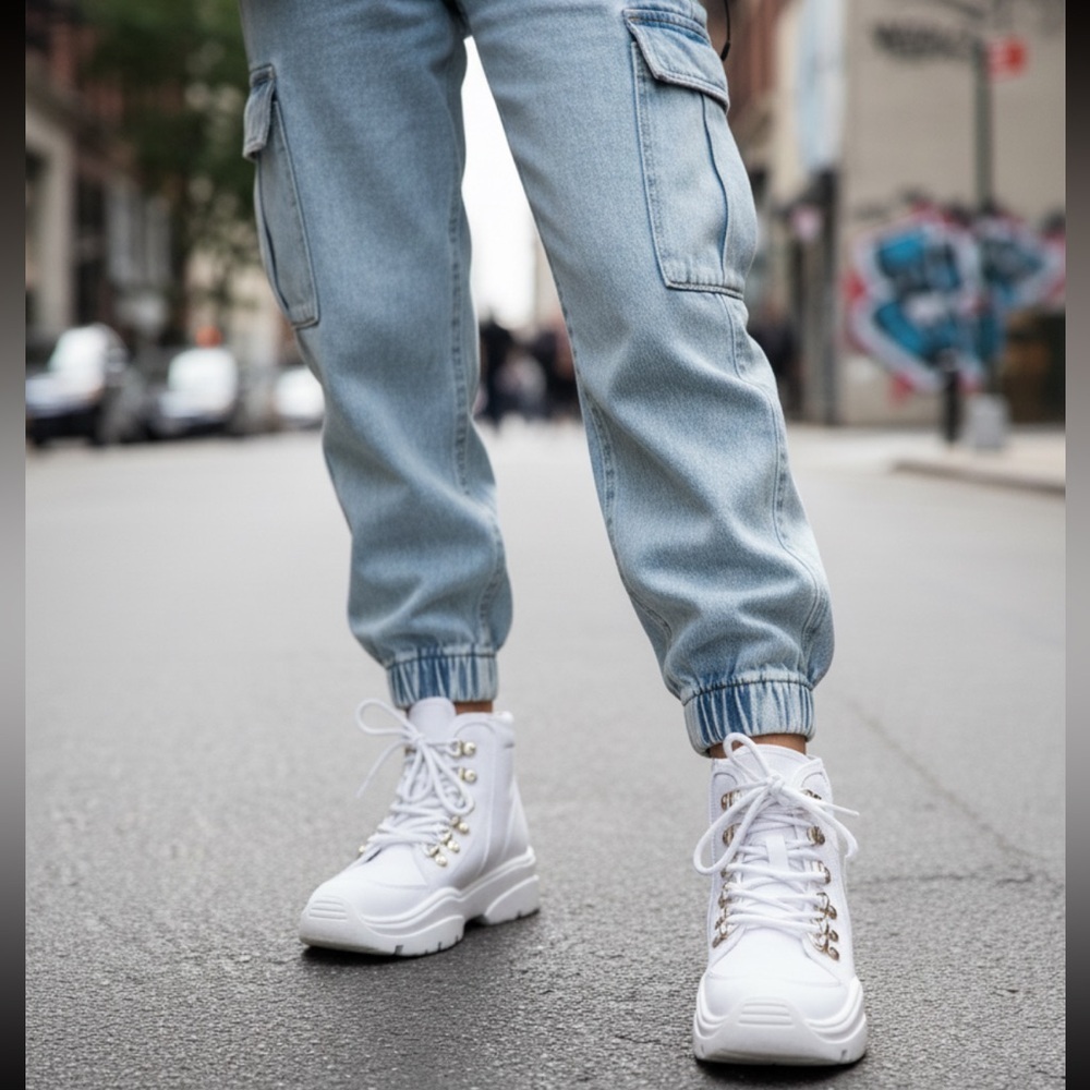 JLO Jennifer Lopez. Velor Comfort Sneakers, Women's Size 6M, White